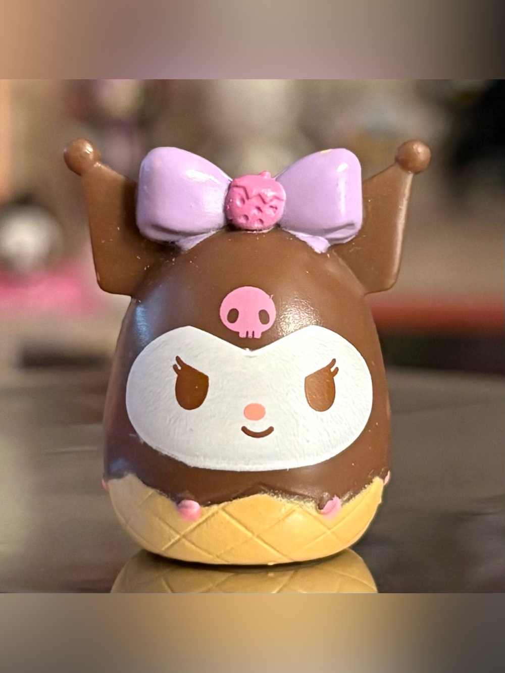 Sanrio Kuromi Ice Cream 1" Squish A Long Squishmallow Accessory